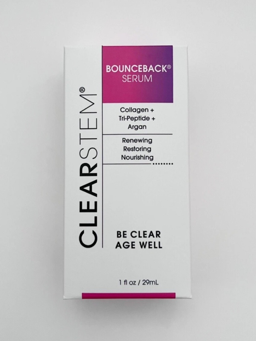 New Clearstem BOUNCEBACK SERUM